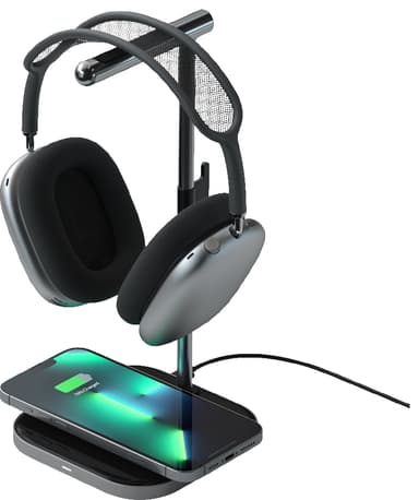 Satechi 2-i-1 hörlursställ / laddare för iPhone 13/AirPods Pro