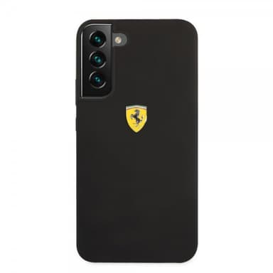 Ferrari Samsung Galaxy S22 Skal Metal Logo Svart