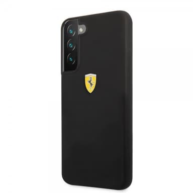 Ferrari Samsung Galaxy S22 Skal Metal Logo Svart