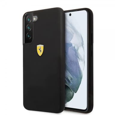 Ferrari Samsung Galaxy S22 Skal Metal Logo Svart