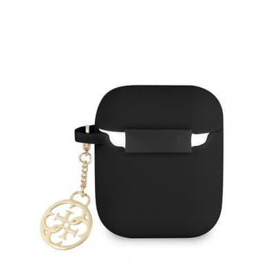 Guess AirPods 1/2 Skal 4G Charms Svart