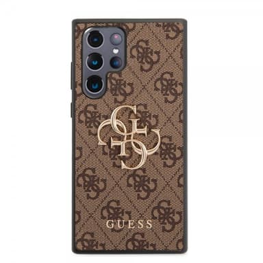Guess Samsung Galaxy S22 Ultra Skal 4G Logo Brun