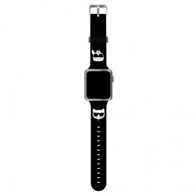 Karl Lagerfeld Apple Watch 38/40/41mm Armband Karl & Choupette Svart