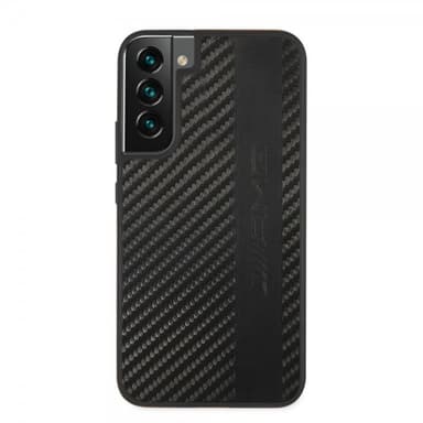 AMG Samsung Galaxy S22 Plus Skal Leather Stripe Carbon Svart