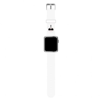 Karl Lagerfeld Apple Watch 42/44/45mm/Apple Watch Ultra Armband Iconic Karl Vit