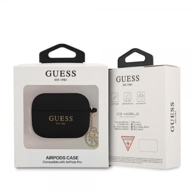 Guess AirPods Pro Skal 4G Charms Svart