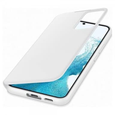 Samsung Original Galaxy S22 Plus Fodral Smart Clear View Cover Vit