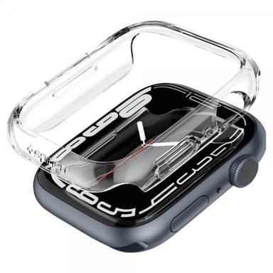 Spigen Apple Watch 45mm Skal Thin Fit Crystal Clear