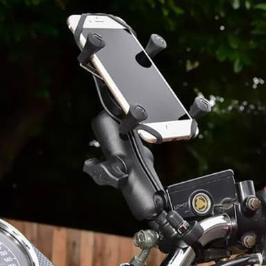 RAM Mounts X-Grip Phone Mount with Handlebar U-Bolt Medium Length Base B Size