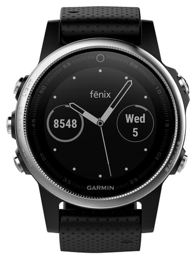 Garmin Fenix 5s träningsklocka (silver/svart)