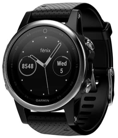 Garmin Fenix 5s träningsklocka (silver/svart)