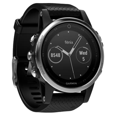 Garmin Fenix 5s träningsklocka (silver/svart)