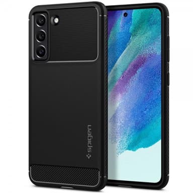 Spigen Samsung Galaxy S21 FE Skal Rugged Armor Matte Black