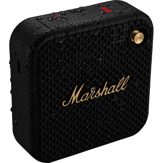 Marshall Willen trådlös portabel högtalare (svart/mässing)