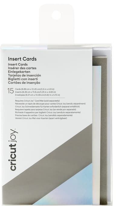 Cricut Joy insättskort A1 15-pack (grey/holo)