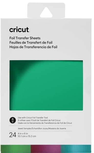 Cricut Transfer folieark provpaket 10x15 cm (juvel)