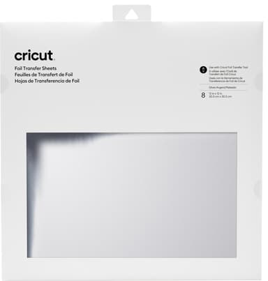 Cricut Transfer folieark 30x30 cm (silver)