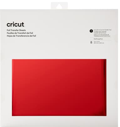 Cricut Transfer folieark 30x30 cm (röd)