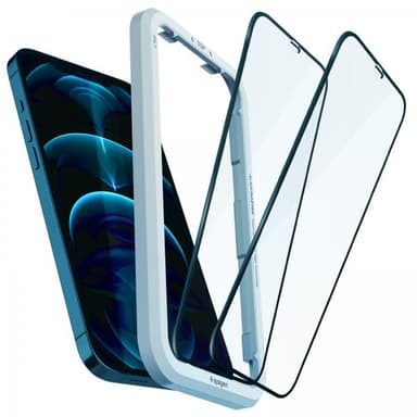 Spigen iPhone 12/iPhone 12 Pro Skärmskydd GLAS.tR ALIGNmaster FC 2-pack