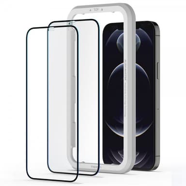 Spigen iPhone 12/iPhone 12 Pro Skärmskydd GLAS.tR ALIGNmaster FC 2-pack