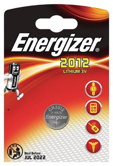 Energizer Knappcellsbatteri CR2012 1-pack (E300164200)