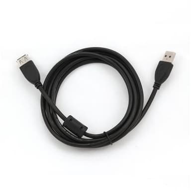 Cablexpert USB 2.0 AM/FM 1.8 m, Svart, USB -förlängningskabel