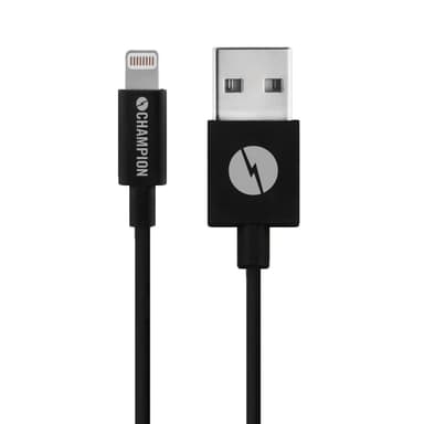 Champion USB-A till Lightning Kabel 1m Svart
