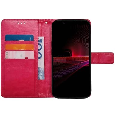 Mobilplånbok 3-kort Sony Xperia 1 IV - Rosa