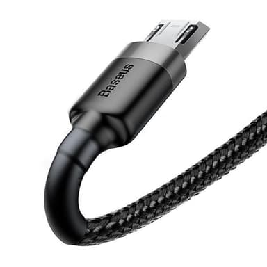 Baseus Cafule USB - microUSB 1,5A 2 m Grå/Svart