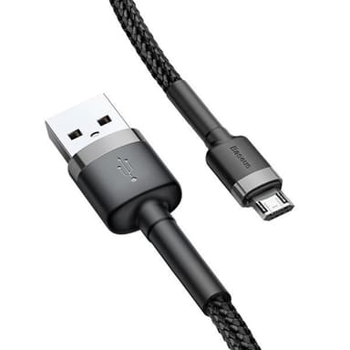 Baseus Cafule USB - microUSB 1,5A 2 m Grå/Svart
