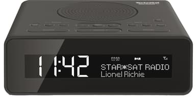 TechniSat DigitRadio 51 klockradio, DAB+/FM, RDS, svart