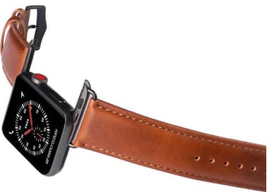 Buffalo läderrem för Apple Watch 38/40/41mm (tanfärgad)
