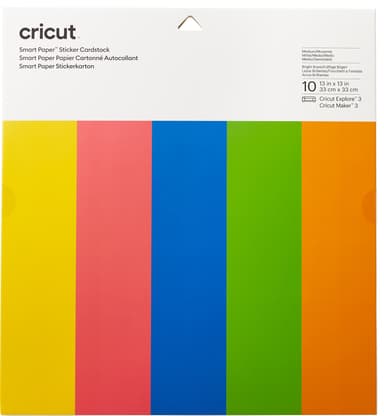 Cricut Smart Sticker pappark 10-pack (brilliant bows)