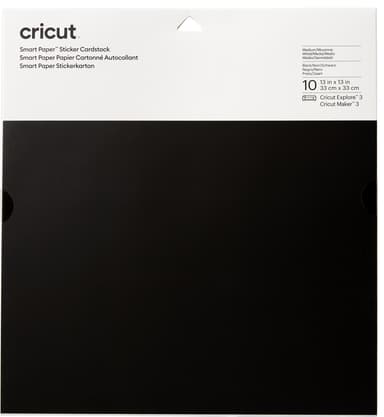 Cricut Smart Sticker pappark 10-pack (svart)