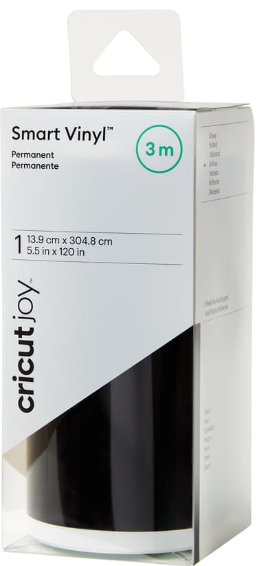 Cricut Joy Smart Vinyl rulle 14x300 cm (black)