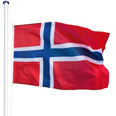tectake Aluminium Flaggstång - Norge