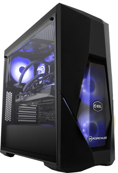 PCSpecialist ESL Play i5-12/16/500/3050 stationär dator för gaming