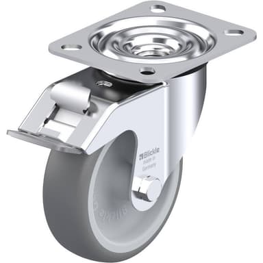 Blickle 605550 Apparat-länkhjul, Ø 100 mm med fixering