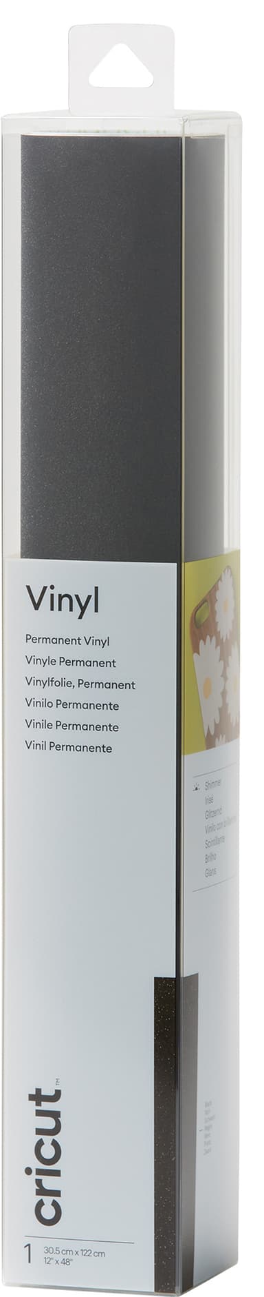 Cricut Shimmer vinyl-rulle (svart)