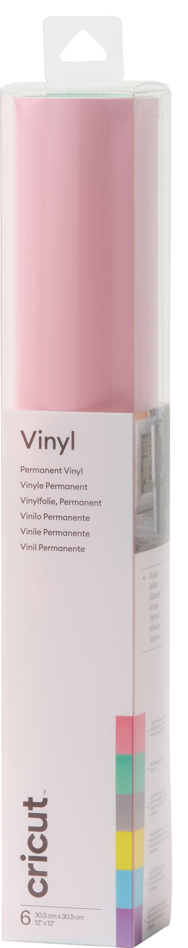 Cricut Premium Permanent vinyl-ark 6-pack (pastel)
