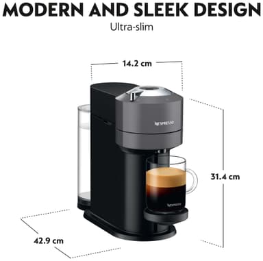 Nespresso Vertuo Next kaffemaskin av Delonghi ENV120GY (grå)
