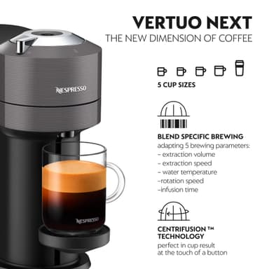 Nespresso Vertuo Next kaffemaskin av Delonghi ENV120GY (grå)