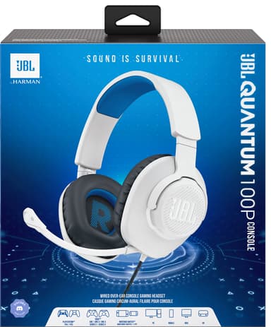 JBL Quantum 100P gaming headset för konsol (PS Edition)
