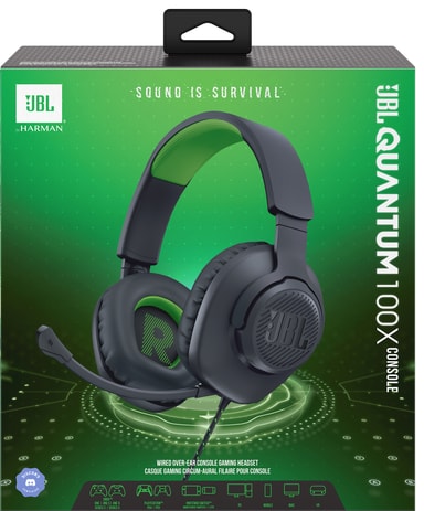 JBL Quantum 100X gaming headset för konsol (Xbox Edition) Elgiganten