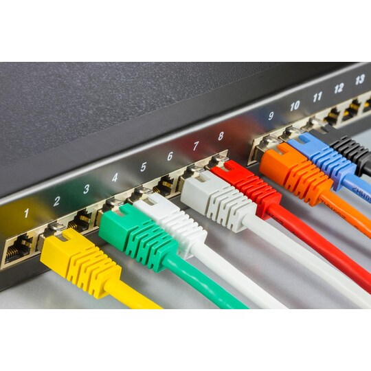 F/UTP Cat6 patch cable, 30m, 250MHz, Delta-certified, LSZH