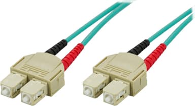 DELTACO OM3 fiberkabel SC - SC, duplex, multimode, 50/125, 3m