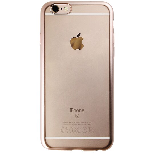 Puro Fodral iPhone 6/6s TPU satäng-ram (guld)