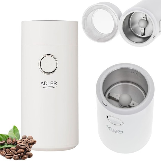 Adler Kaffekvarn AD4446wg 150 W, Kaffebönor kapacitet 75 g, Lock säker