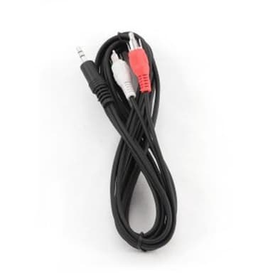 3,5mm ljudkabel hona - 2x RCA hane 2.5 m
