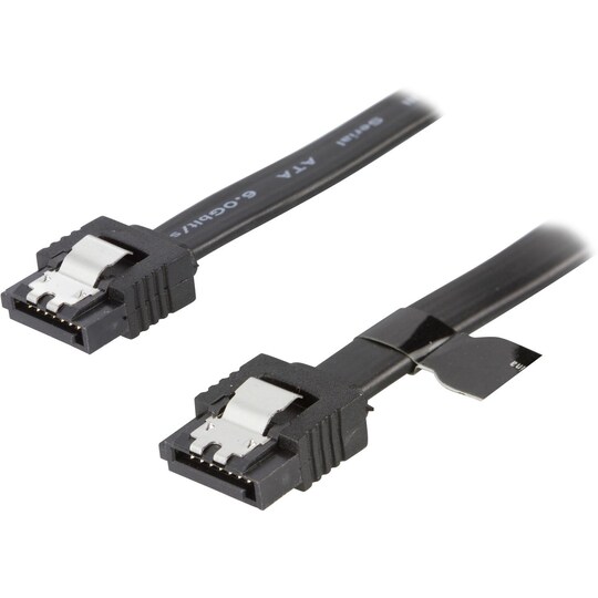 SATA cable SATA 6Gb/s lockclip straightstraight 0.5m black